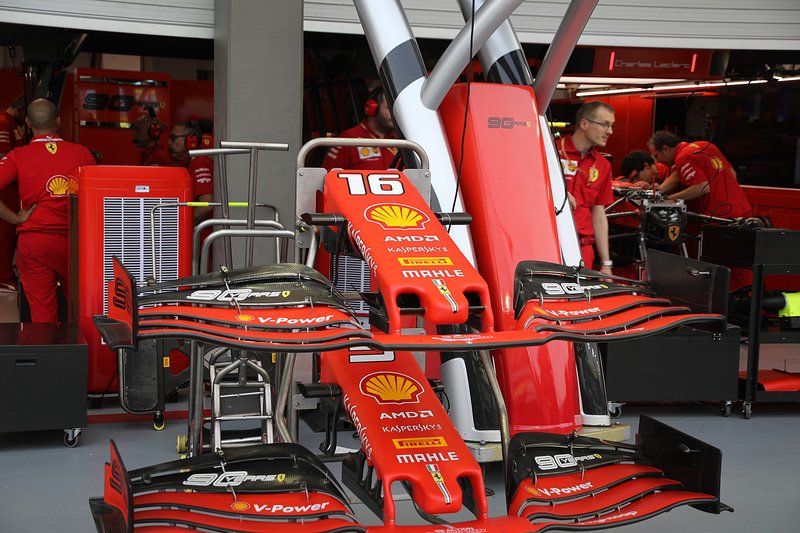 Alerón delantero del Ferrari SF90