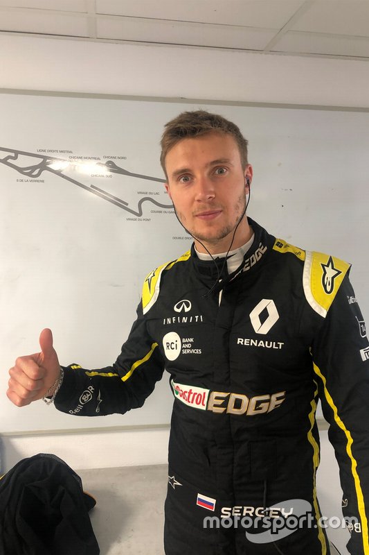 Sergey Sirotkin al Test Paul Ricard per i pneumatici da 18 pollici