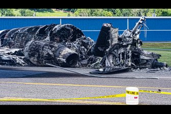 Dale Earnhardt Jr. plane crash wreckage
