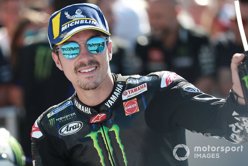 Pole sitter Maverick Vinales, Yamaha Factory Racing