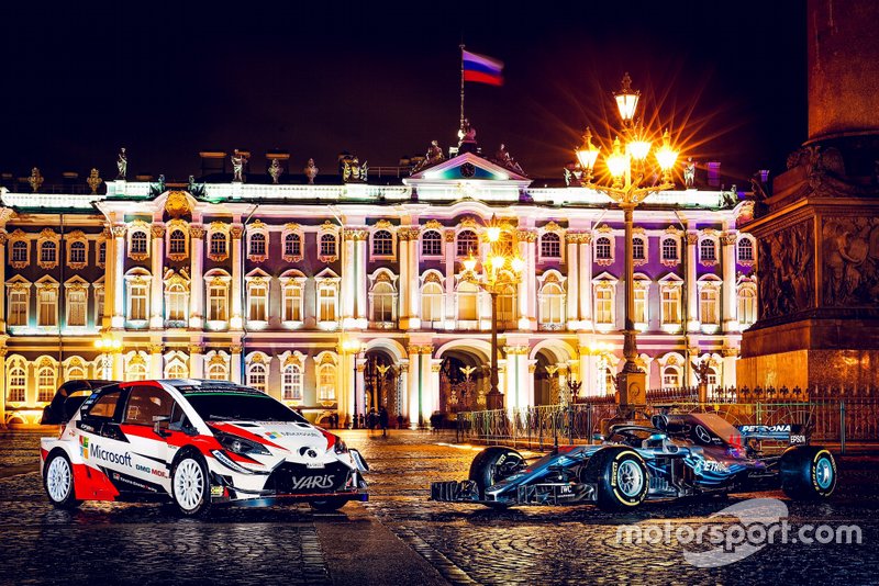 Toyota Yaris WRC et Mercedes-AMG F1 W09