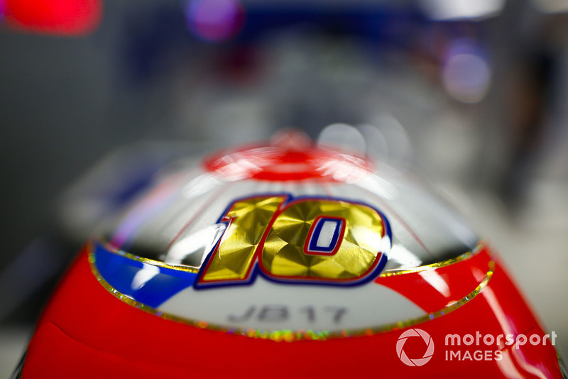El casco de Pierre Gasly, Scuderia Toro Rosso