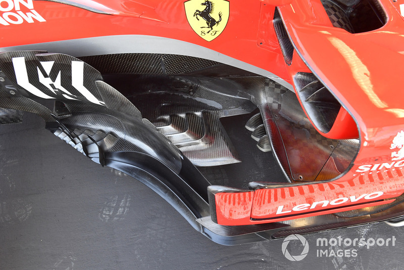 Ferrari SF71H bargeboard detail