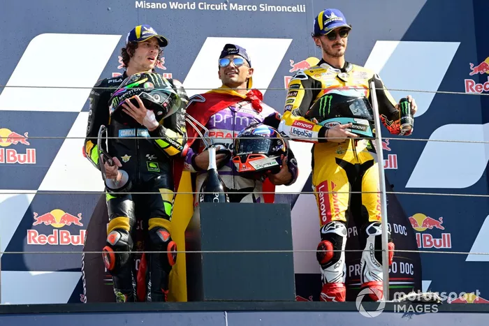 Marco Bezzecchi, VR46 Racing Team, Jorge Martín, Pramac Racing, Francesco Bagnaia, Ducati Team