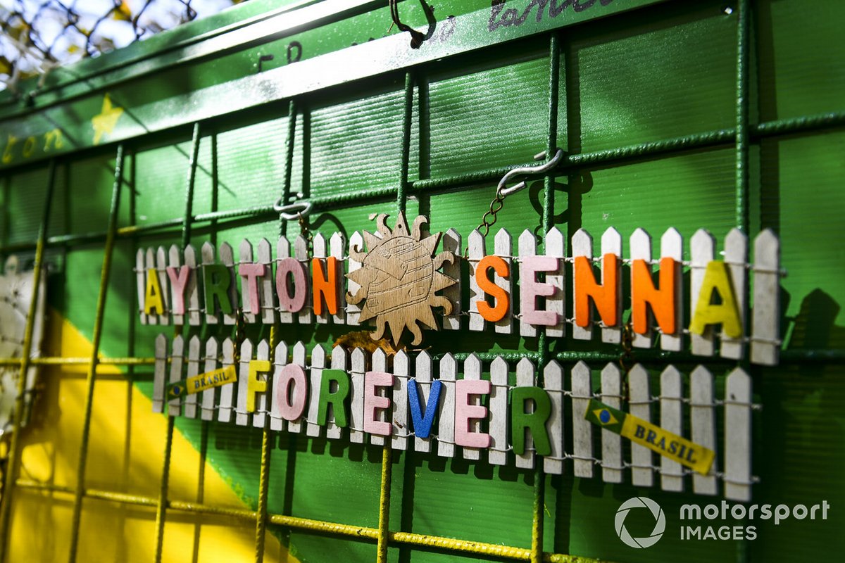 A trackside tribute to Ayrton Senna