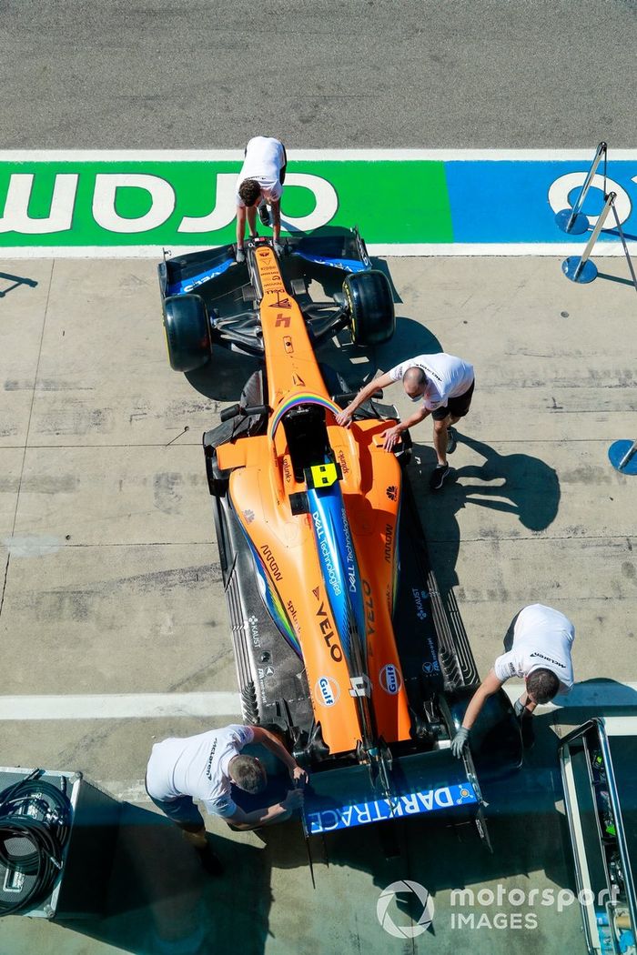 El monoplaza de Lando Norris, McLaren MCL35