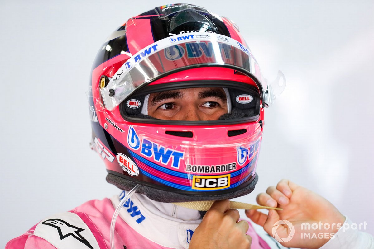 Шлем Серхио Переса в Racing Point, 2020 год