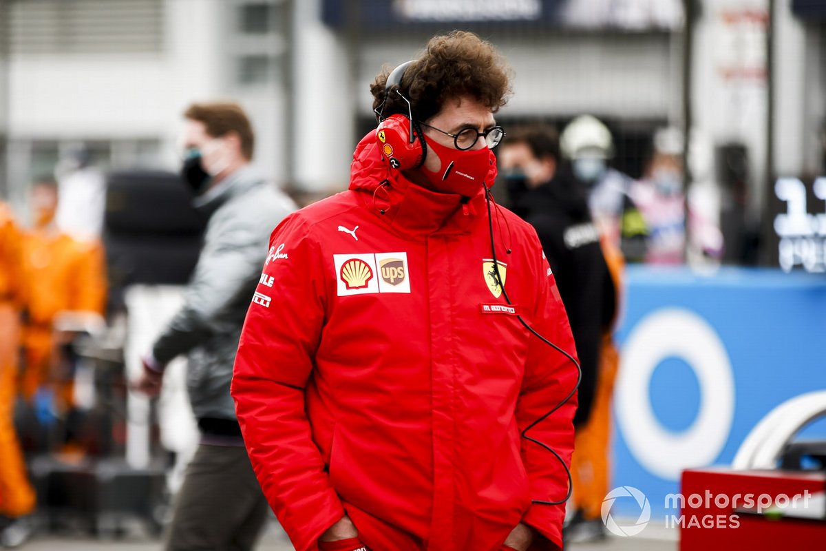 Mattia Binotto, Team Principal Ferrari on the grid