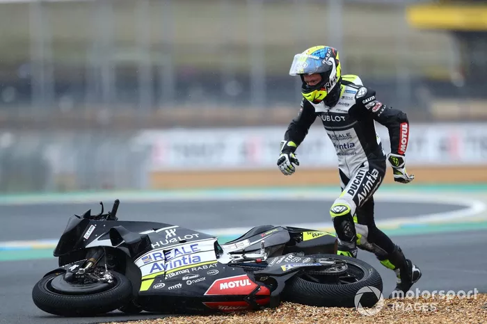 Tito Rabat, Avintia Racing  después de la caída