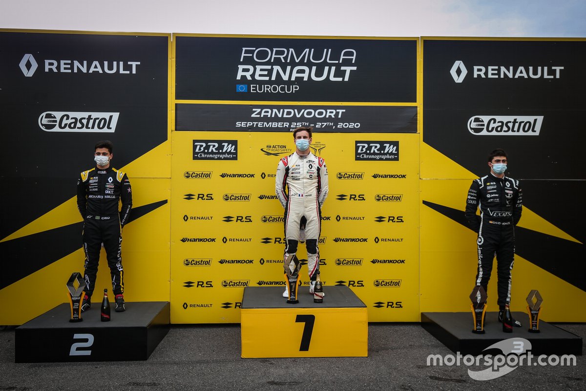 Caio Collet, Victor Martins y David Vidales en Zandvoort