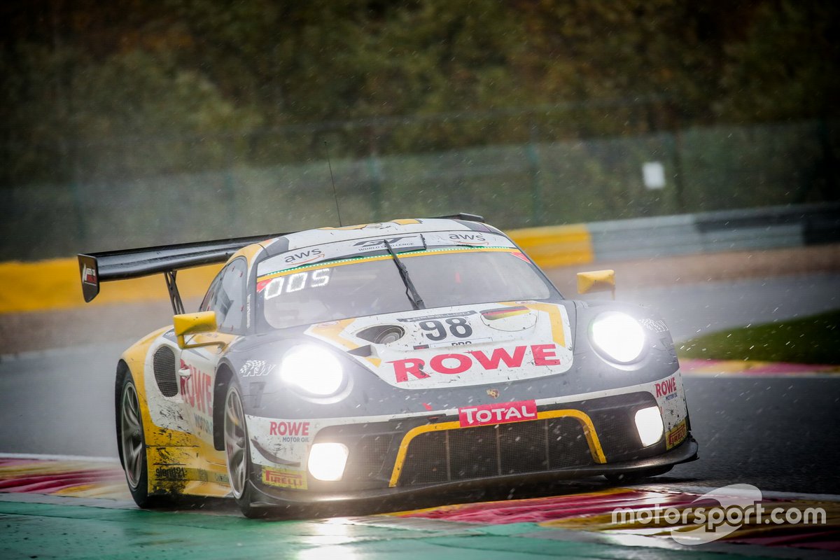 #98 ROWE Racing Porsche 911 GT3-R: Nick Tandy, Earl Bamber, Laurens Vanthoor