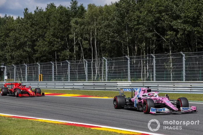 Sergio Pérez, Racing Point RP20, Charles Leclerc, Ferrari SF1000