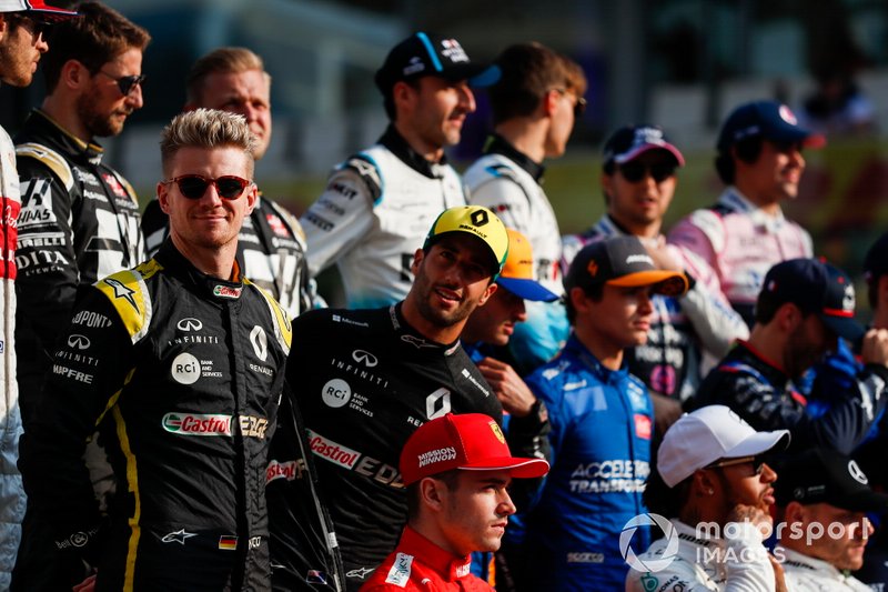 La foto de los pilotos de F1 2019