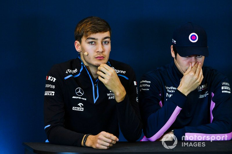 Press conference, George Russell, Williams Racing, and Lance Stroll, Racing Point