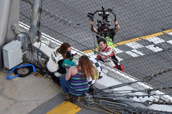 Race winner Erik Jones, Joe Gibbs Racing, Toyota Camry