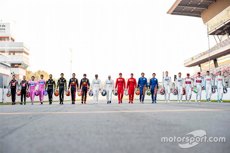Les pilotes de la saison 2020 de Formule 1