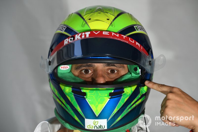 Felipe Massa, Venturi, con la cámara del casco