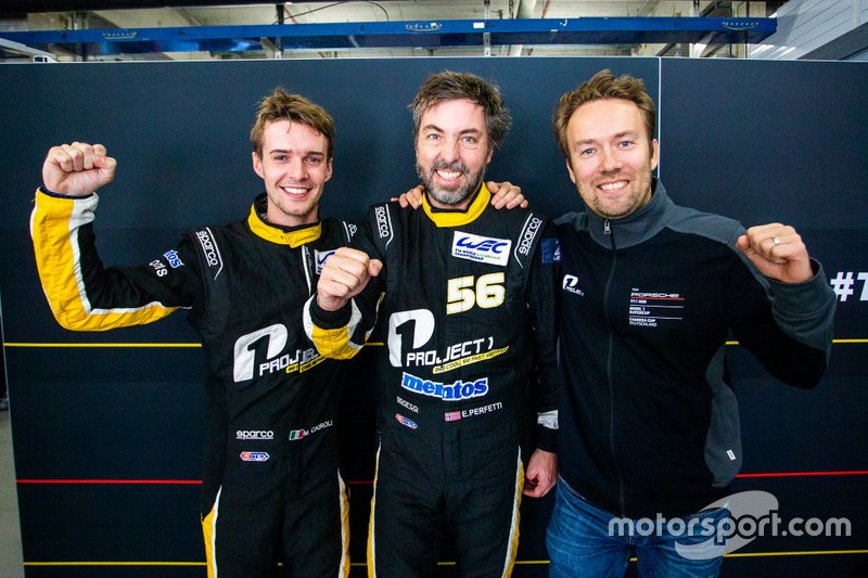 Pole position GTE-AM, #56 Team Project 1 Porsche 911 RSR: Egidio Perfetti, Matteo Cairoli, David Heinemeier Hansson