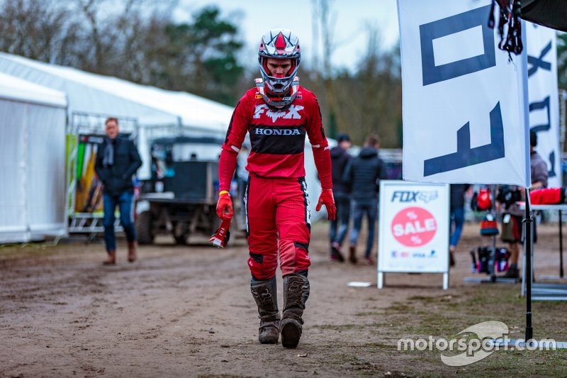 Tim Gajser, HRC Honda na zijn uitvalbeurt