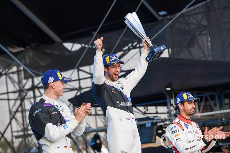 Podio: Alexander Sims, BMW I Andretti Motorsports, Maximilian Gunther, BMW I Andretti Motorsports, BMW iFE.20, Lucas Di Grassi, Audi Sport ABT Schaeffler, Audi e-tron FE