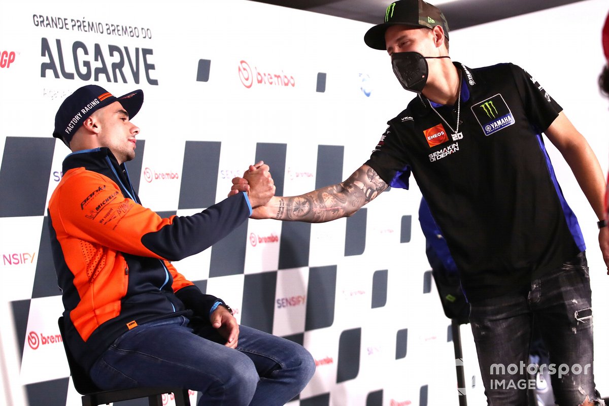 Miguel Oliveira, Red Bull KTM Factory Racing, Fabio Quartararo, Yamaha Factory Racing