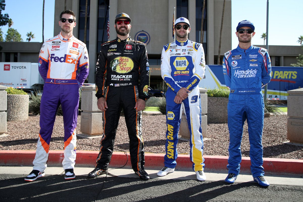 2021: Denny Hamlin, Martin Truex Jr., Chase Elliott, Kyle Larson