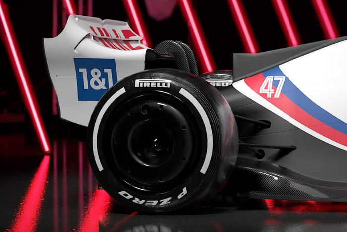 Detalle del Haas VF-22
