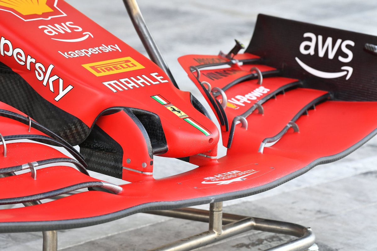 Morro y alerón delantero del Ferrari SF21