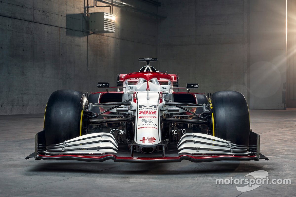 L'ala anteriore della Alfa Romeo Racing C41