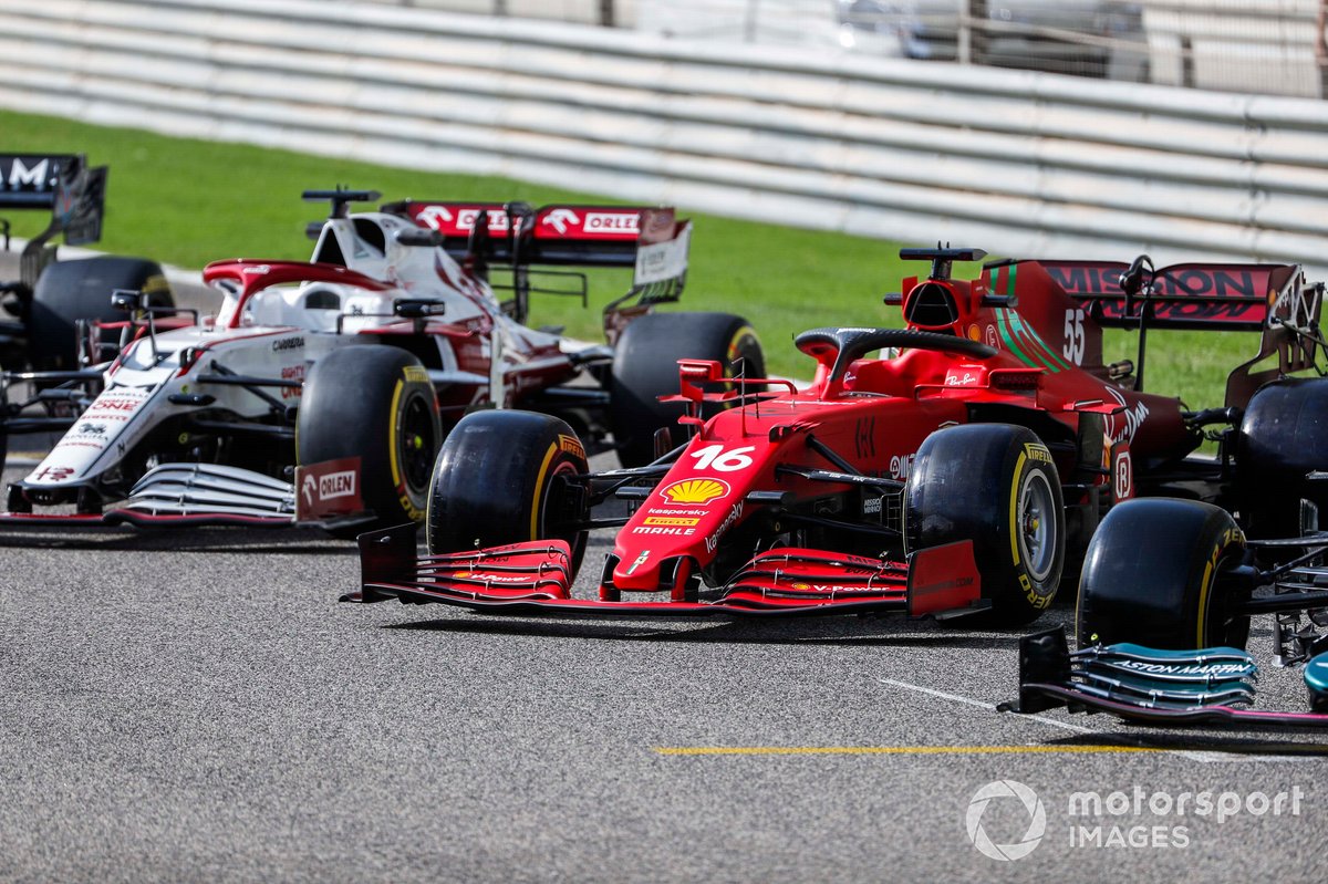 La monoplace de Charles Leclerc, Ferrari SF21