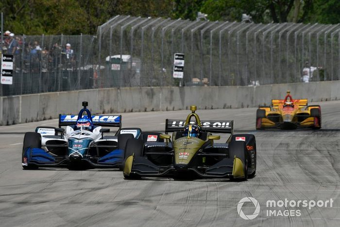 Marcus Ericsson, Arrow Schmidt Peterson Motorsports Honda, Takuma Sato, Rahal Letterman Lanigan Racing Honda