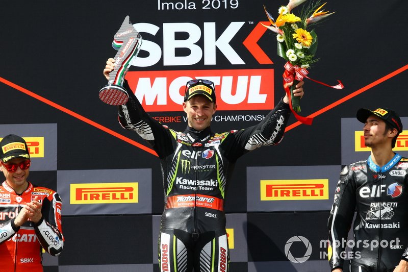 Podio: Ganador de la carrera Jonathan Rea, Kawasaki Racing Team