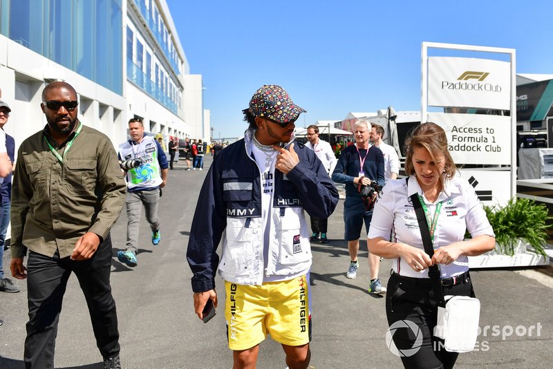 Lewis Hamilton, Mercedes AMG F1 in the paddock