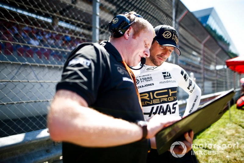 Romain Grosjean, Haas F1, sur la grille