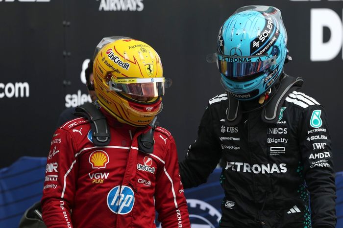 Lewis Hamilton, Ferrari, George Russell, Mercedes