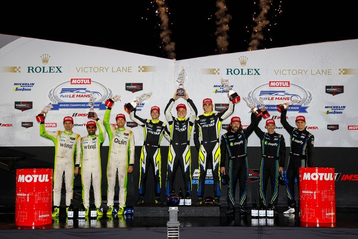#11 TDS RACING, ORECA LMP2 07: Steven Thomas, Mikkel Jensen, Hunter McElrea, #43 Inter Europol Competition, ORECA LMP2 07: Tom Dillmann, Bijoy Garg, Jeremy Clarke, #18 Era Motorsport, ORECA LMP2 07: Tobi Lutke, David Heinemeier Hansson, Oliver Jarvis