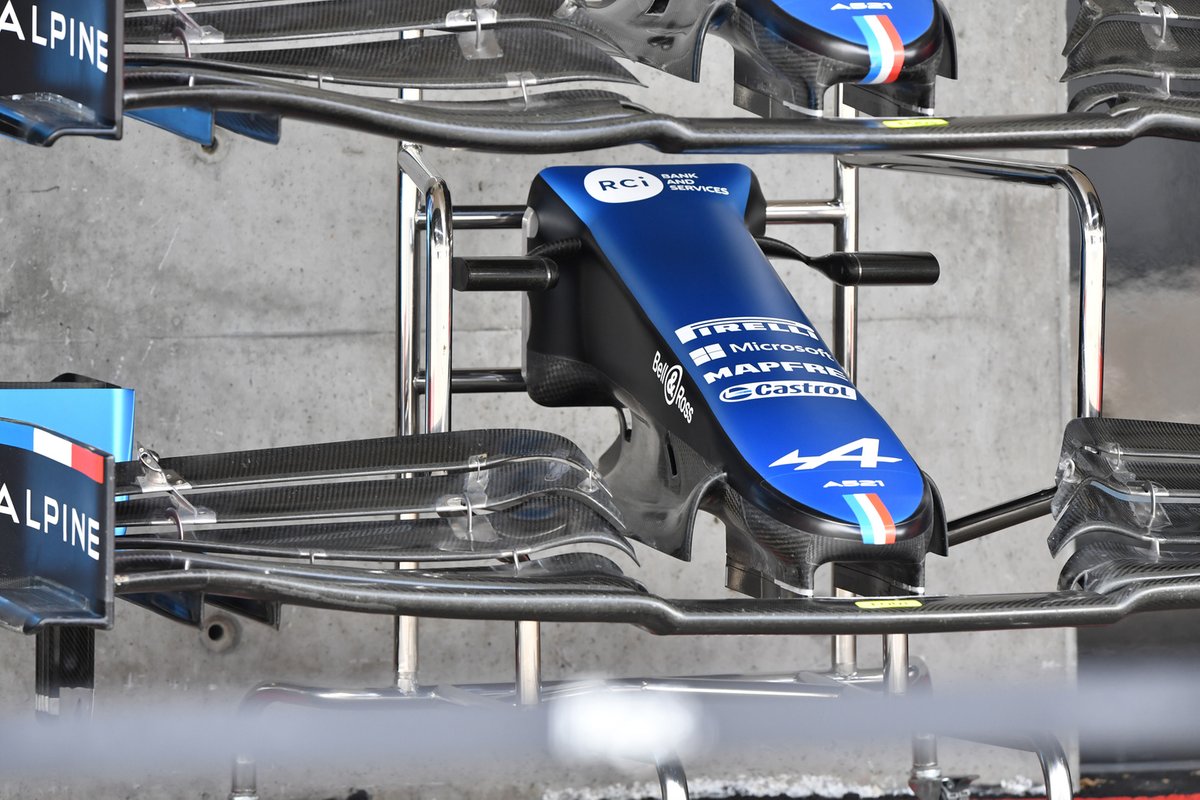 Alpine A521 con su nuevo alerón delantero