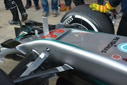 Mercedes AMG F1 Team W07, dettaglio del frontale