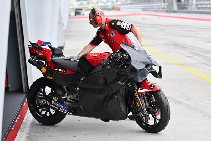 Ducati Team bike with new fairing