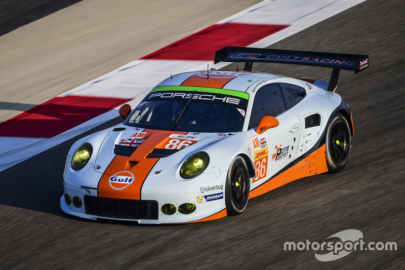 #86 Gulf Racing Porsche 911 RSR: Michael Wainwright, Adam Carroll, Ben Barker