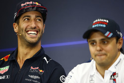 Daniel Ricciardo, Red Bull Racing, Felipe Massa, Williams, in the press conference