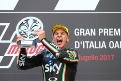 Podio: il vincitore della gara Andrea Migno, Sky Racing Team VR46