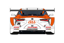 LEXUS TEAM au TOM’S 2017年カラーリング