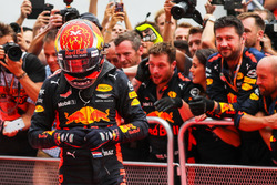 Race winner Max Verstappen, Red Bull Racing celebrates in parc ferme
