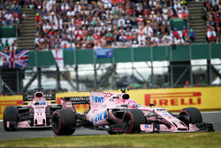 Sergio Perez, Force India VJM10, Esteban Ocon, Force India VJM10
