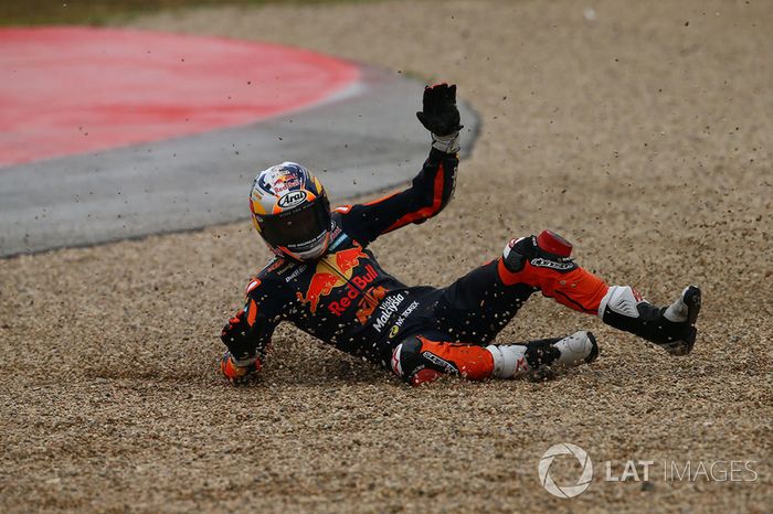 Bo Bendsneyder, Red Bull KTM Ajo, caída
