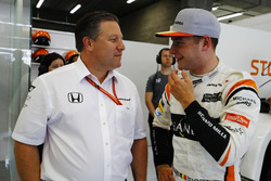 Zak Brown, Executive Director, McLaren Technology Group, Stoffel Vandoorne, McLaren