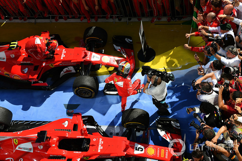 Ganador de la carrera Sebastian Vettel, Ferrari SF70-H