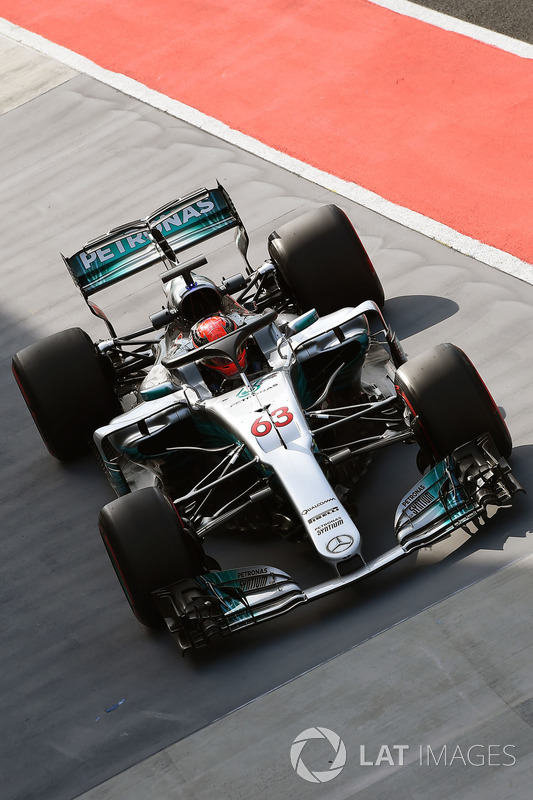 Джордж Расселл, Mercedes AMG F1 W08 с системой Halo