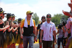 Nico Hülkenberg, Renault Sport F1 Team en Sergio Perez, Force India